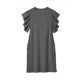 thumbnail image 3 of WILLBEST Vestido Minivestido Informal De Verano Para Mujer, Con Cuello Redondo, Volantes, Mangas Cortas, A Rayas Texturizadas, 3 of 3