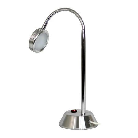 Simple Designs Chrome High Power Led Desk Lamp With Flexible