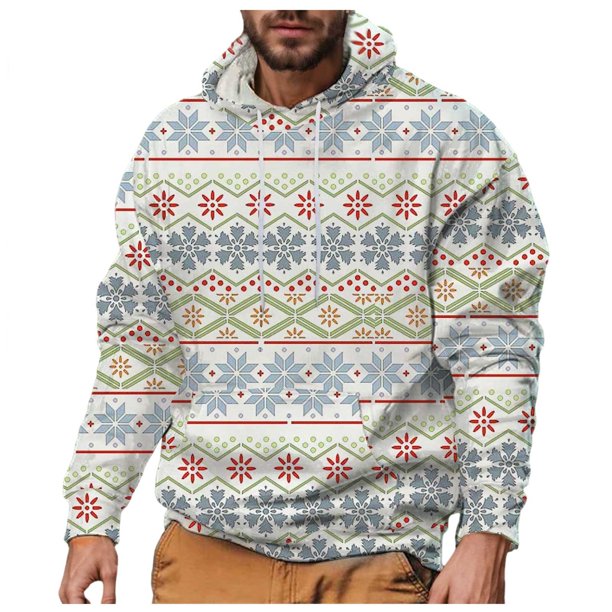 Gibobby Sudadera ligera casual con capucha para hombre(Blanco,G)