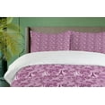 thumbnail image 4 of Ambesonne Valentine's Day Duvet Cover Set, Paris Love Art, 2-Calking, Pale Fuchsia Plum White, 4 of 6