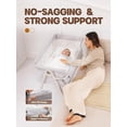 thumbnail image 7 of Baby Bassinet Bedside Sleeper - More Safer Height Adjustable Bassinet with Crib Sheet, Easy to Clean, Stable Bedside Crib with Wheels, 7 of 7