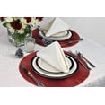 DII Round Woven Kitchen Placemat Set, Set of 6, 15" Diameter, 100