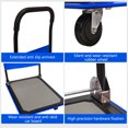 thumbnail image 3 of Foldable Dolly Cart 660lbs Hand Truck Swivel Wheels Push Platform Hand Cart for Loading and Storage, Warehouse, 3 of 6
