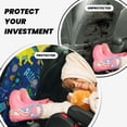 thumbnail image 4 of Kdxio Dinosaur In Space Print 2 Pack Car Kick Mat Seat Cover Back Protector Mat with Pockets for Organizer Backseat Protector and Storage Anti Kick Pad for Vehicles, 4 of 9