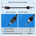 thumbnail image 6 of Bodeman Front Right Passenger Side CV Axle Shaft for 2008-2014 Chrysler 200 Dodge Avenger 2007-2010 Sebring Journey 2.4L L4 2WD w/ 4 Spd. Autonatic Transmisison, 6 of 10