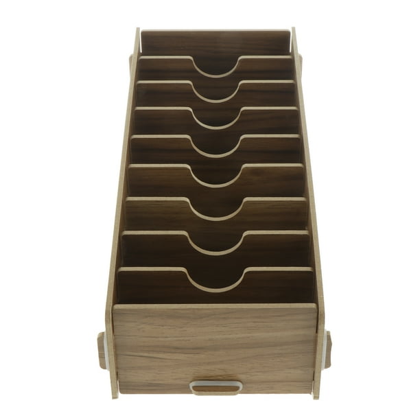 Dispensador De Tarjetas Acrílico De 3 Ranuras – Organizador De Sobres Y Cartas Coleccionables Para Escritorio | 22 X 12,7 X 24 Cm