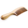 thumbnail image 2 of Peines para el cabello de sándalo verde natural hechos a mano - Peine de madera para desenredar el cabello natural con aroma de sándalo antiestático Ormromra  CZMR-ZC183, 2 of 7