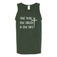 thumbnail image 2 of Wild Bobby The Way, The Truth & The Life Inspirational/Christian Men Graphic Tank Top, Forest Green, XX-Large, 2 of 5