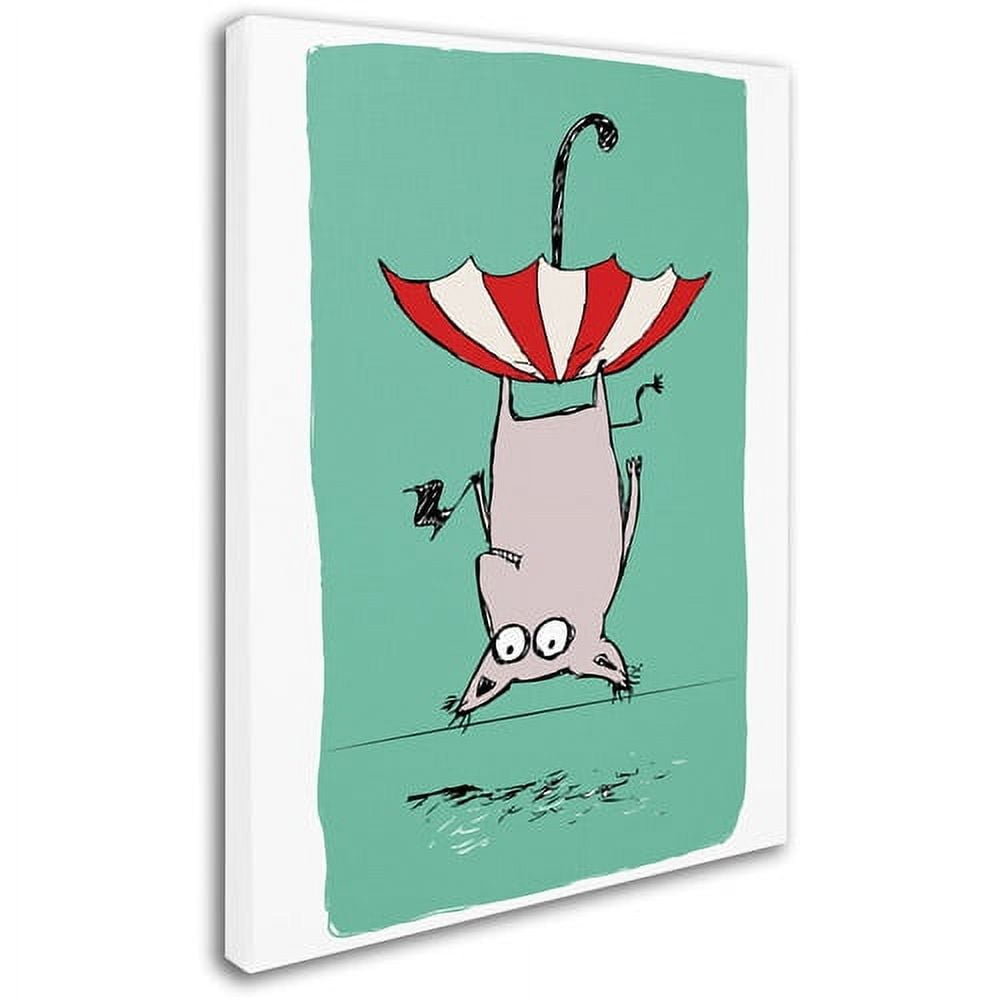 Trademark Fine Art "Upside Down Animal" Canvas Art by Carla Martell
