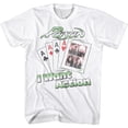 thumbnail image 1 of Poison Want Action Card White Adult T-Shirt, 1 of 2