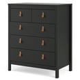 thumbnail image 2 of Madrid 5 Drawer Chest, Black Matte, 2 of 20