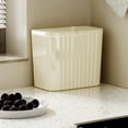 thumbnail image 4 of Wall Mounted Slide Lid Trash Can, 26cm Household Kitchen Bathroom Wastebasket, 4 of 5
