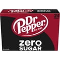 Dr Pepper Zero Sugar Cherry Soda Pop, 12 fl oz,