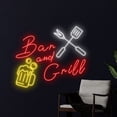 thumbnail image 3 of Handmadetneonsign Bar And Grill Neon Sign, Barbecue Wall Art Decor, Barbecue Restaurant Wall Decor, 3 of 5