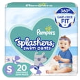 thumbnail image 1 of Pañales de natación Pampers Splashers, talla S, para niños pequeños, 20 unidades, 1 of 8