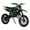 Green, variant on AOJA 49cc 2-Stroke Kids Dirt Bike with 10" Off-Road Tires, Hydraulic Shocks, Disc Brakes, Max 25MPH, 330LBS Load, Red