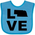 thumbnail image 3 of Inktastic Love Nebraska Boys or Girls Baby Bib, 3 of 4