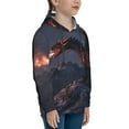 thumbnail image 3 of Daiia Fire Breathing Dragon Twilight for Boys Fashion Hoodies & Sweatshirts with Kangaroo Pocket,Hooded Sweatshirt for Kid, Breathable& Moisture Wicking-X-Large, 3 of 6