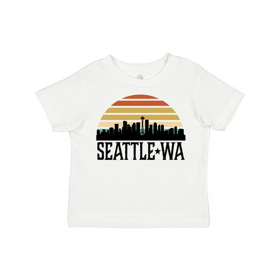 Inktastic Seattle Washington Skyline Sunset Boys or Girls Toddler T-Shirt