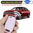 thumbnail image 6 of Key Fob Cover Compatible with Kia Optima Sorento Sportage Rio Soul Forte Carens Picanto TPU Keyless Entry Keychain Case Holder Protector,Pink-Silver, 6 of 6