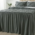 thumbnail image 4 of JML Full Ruffle Skirt Bedspread Set 4 Piece, Pintuck Coverlet with Shams and Area Rugs, 4 of 7