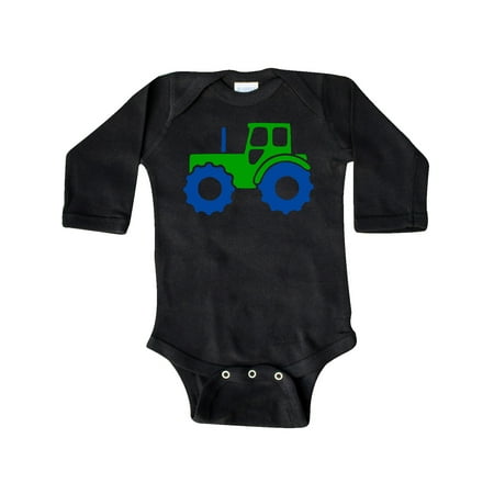 

Inktastic Cute Green Tractor Gift Baby Boy or Baby Girl Long Sleeve Bodysuit
