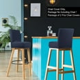 thumbnail image 2 of PiccoCasa Stretch Spandex Bar Stool Cover for Short Back Chair Dark Blue 2, 2 of 8