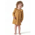 thumbnail image 4 of Modern Moments by Gerber Toddler Girl Ribbed Ruffle Collar Dress with Pockets (12M - 5T), 4 of 6