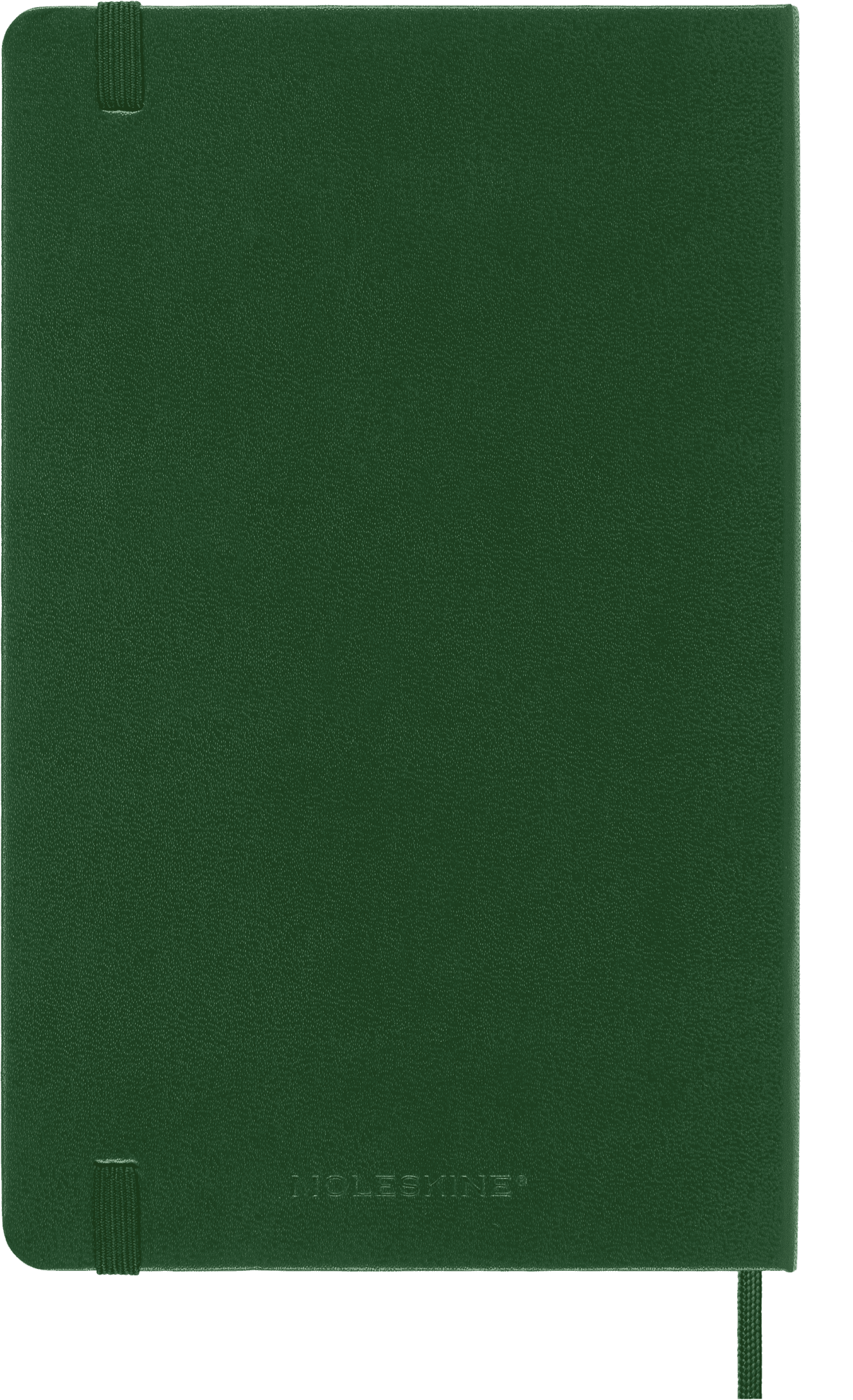 Moleskine Classic Notebook, Hard Cover, Large (5" x 8.25"), Plain, Myrtle Green