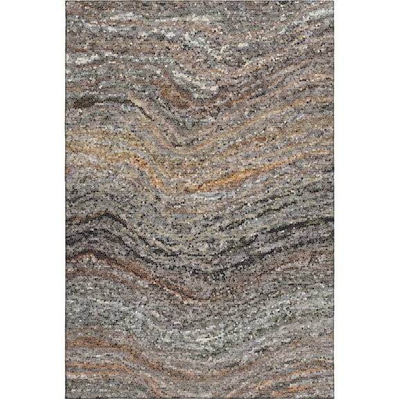 Dalyn Rugs Lumara LM3 Pewter 2'6" x 3'10" Luxury Washable, Bedroom, Living Room, Dining Room, Kitchen, Patio Rug