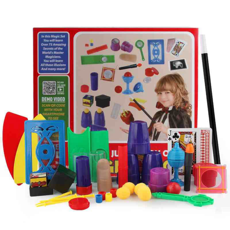 for Beginners and Kids Ages 6-10 Details about   Smart Novelty Kids Magic Trick Set with Wand 