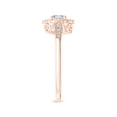 thumbnail image 3 of ANGARA Natural 0.25 Ct. Diamond Vintage Inspired Engagement Ring in 14K Rose Gold for Women (Ring Size: 12), 3 of 9