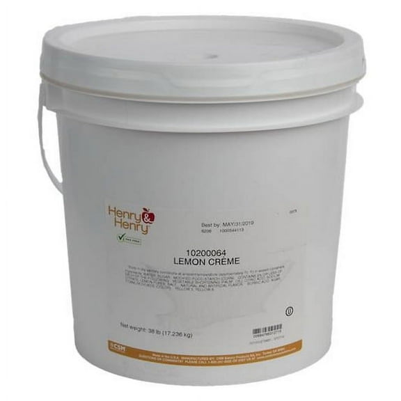 (Price/PAIL)Henry And Henry Filling Lemon Creme, 38 Pounds, 1 per case