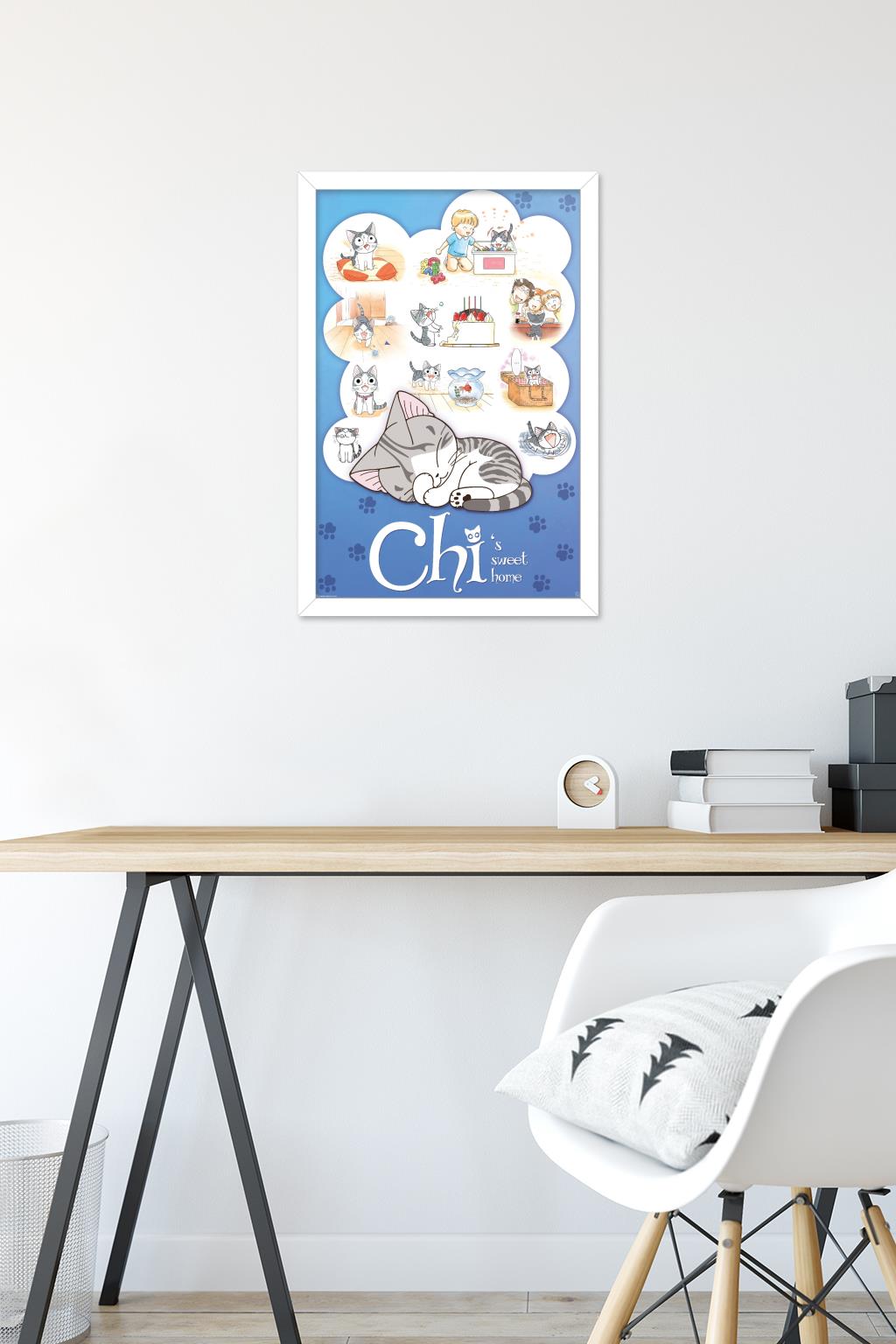 Chi's Sweet Home Wall Poster, 14.725" x 22.375" Framed