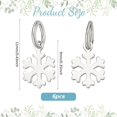 thumbnail image 4 of Colgantes de copo de nieve de plata de ley 925 con anillas de salto y colgante de flor para hacer joyas artesanales., 4 of 9
