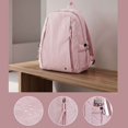 thumbnail image 6 of BadPiggies Nylon Backpack for Women Men, 20L Wear-Resistant Backpacks Casual Lightweight School Travel Daypack (Pink), 6 of 9