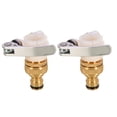 thumbnail image 2 of 3/4" or 1/2" Universal Threaded Tap Gardening Water Hose Adapters Quick Pipe Connector Fittings Brass Tap Adapters For Washing Machine Kitchen Bathroom Basin Faucet (Style J), 2 of 5