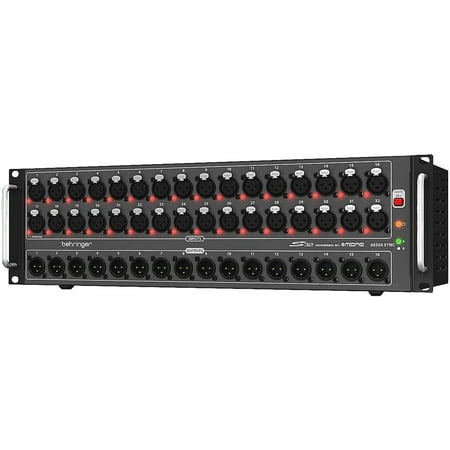 Behringer S32 I/o Box With 32 Remote-controllable Midas Preamps, 16 Outputs & Aes50 Networking Featuring Klark Teknik Supermac Technology