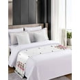 thumbnail image 4 of Bed Runner for Cal.King Size, Halloween Decorative Scarf Throws for Foot of Bed, Pink Ballet Skull Bat Luxury Bedding Protector Slipcover Bedrunners for Hotel/Home, 102 x 20 Inch, 4 of 6