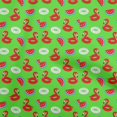 thumbnail image 1 of oneOone Cotton Poplin Green Fabric Donut Pattern Sewing Material Print Fabric By The Yard 56 Inch Wide, 1 of 6