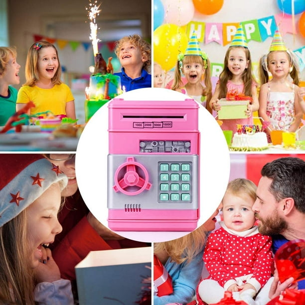 Refasy Kids Toys for Boys Girls Age 3-5 Electronic Piggy Banks for Kids Money Savings Box Toys Mini ATM Coin Bank for Children Best Birthday Xmas
