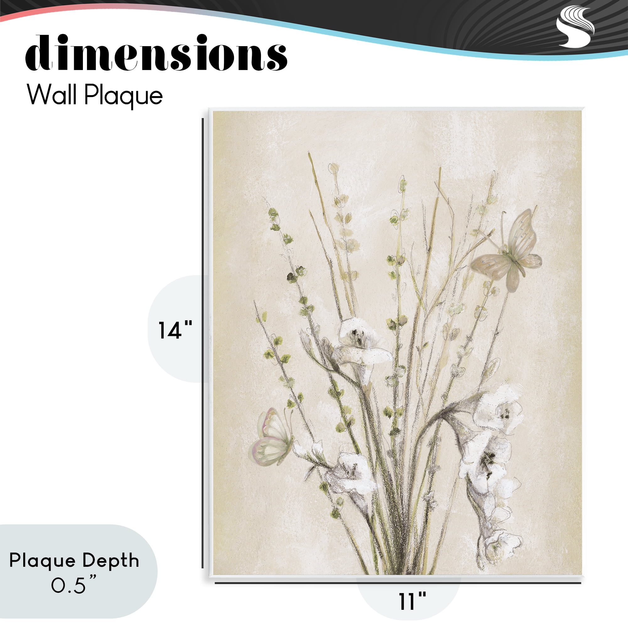 Stupell Industries Fresia & Date Branch Wall Plaque Art, design by Lanie Loreth