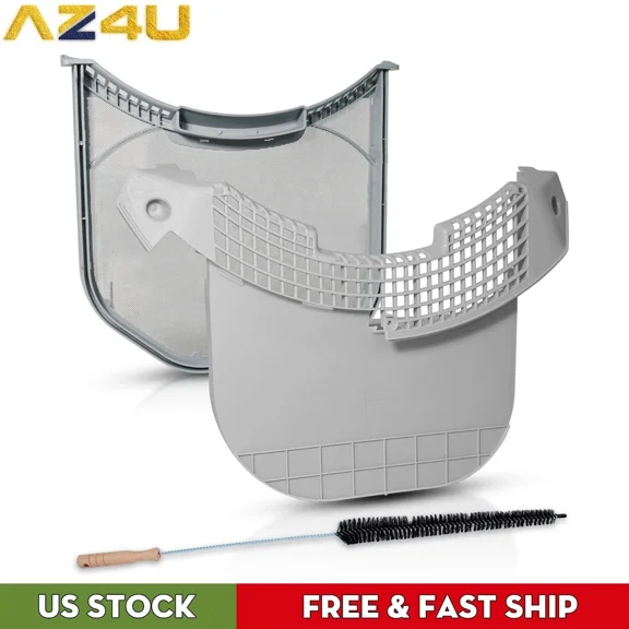 AZ4U ADQ56656401 Dryer Lint Filter Upgraded Stainless Steel Mesh & MCK49049101 Lint Trap Cover Housing for LG ADQ566564 & Ken-more Elite Dryer Lint Screen Replacement