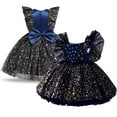 thumbnail image 4 of LYMAYTER 6M-4T Baby Girls Dress Infant Sequin Tutu Dress Gown Sleeveless Birthday Wedding Tulle Dress, 4 of 11