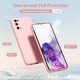 thumbnail image 3 of for Samsung Galaxy S20 Phone Case Liquid Silicone, Cute Thin Slim Soft Rubber TPU Plain Smooth Gel Cover for Women Girl Aesthetic, Matte Solid Protective & Shockproof Bumper, Rose Light Pink, 3 of 14