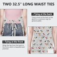 thumbnail image 6 of Gray Chicken Colorful Rooster Pattern Apron-Garden Aprons for Women with Pockets-Cotton Linen Waterproof Kitchen Cooking Gardening Aprons Adjustable for Kitchen,Cooking,BBQ and Salon 33x27 Inch, 6 of 7