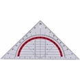 thumbnail image 3 of Triangle Ruler Square Set 90mm 45 Degrees Plastic Stationery Math Geometry 2pcs, 3 of 3