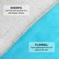 thumbnail image 3 of Sherpa Fleece Throw Blanket, Queen Size Soft Fuzzy Throw Blankets, Azure Warm Blanket, Cozy Fluffy Comfy for Sofa, Couch, Bed, Camping, Travel, 90" x 90", 3 of 8