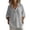 L0285 Gray, variant on Womens Button Down Shirts Linen Cotton Long Sleeve Blouses Casual Collared Loose FitTops with Pocket