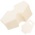 thumbnail image 1 of BRIGHTFUFU Tarjetas de exhibición de pulsera de 100 piezas Kraft Tarjetas de exhibición de joyas de papel Kraft tarjetas en blanco hechas a mano, 1 of 7